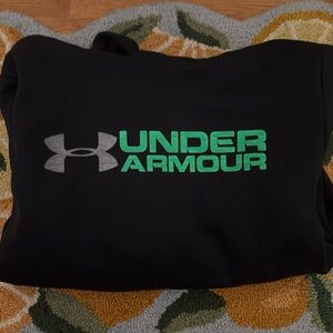 Under Armour Black Hoodie with Green Logo